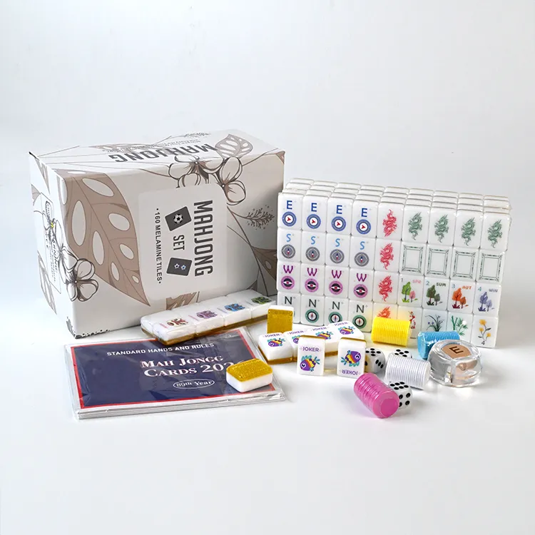 Minimaalinen kukka-mahjong-setti