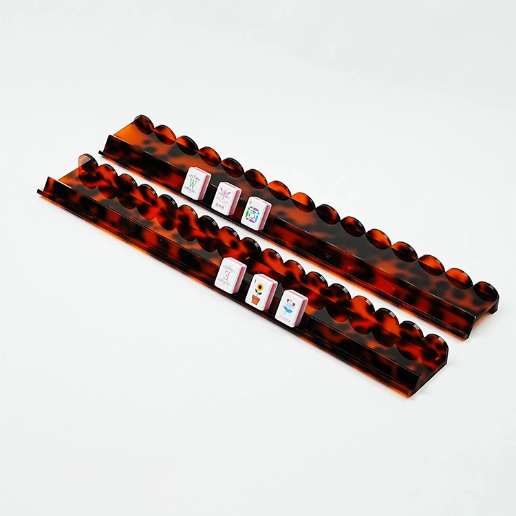 Kilpikonnankuori Leopard kukka akryyli magneettinen mahjong telineet
